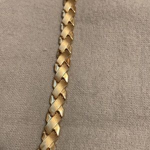 14 K F White Gold XX Design Bracelet